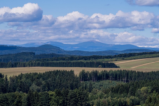 pohled na Krkonoše